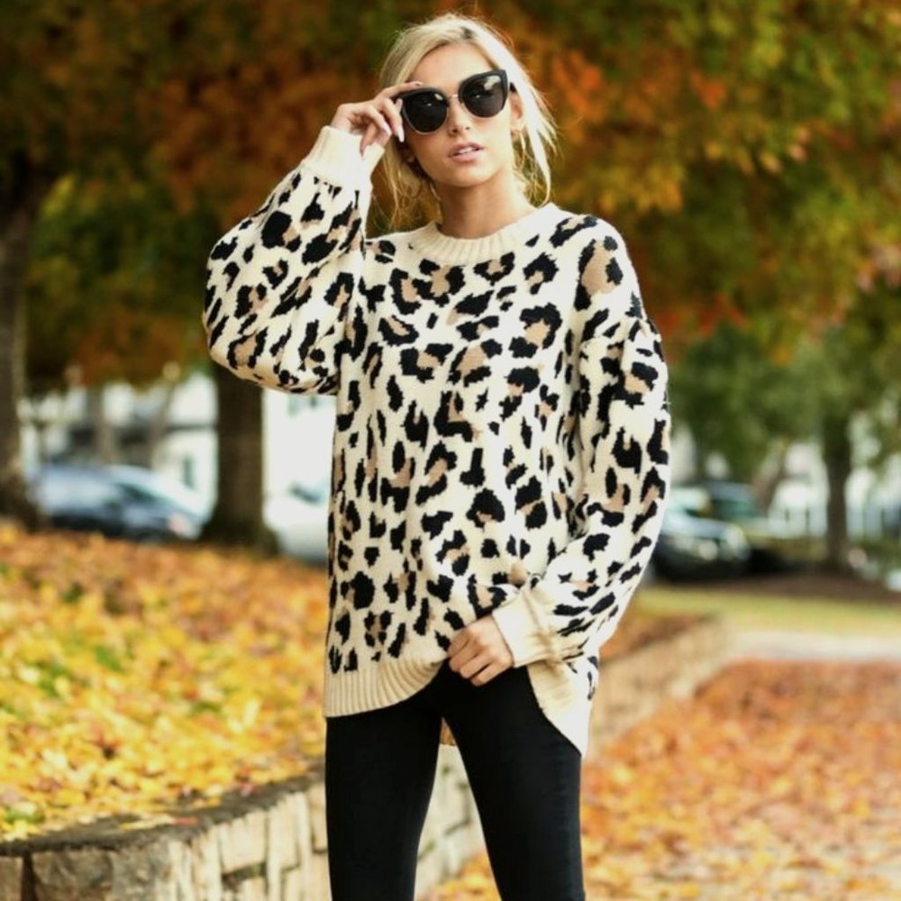Leopard Print Sweater